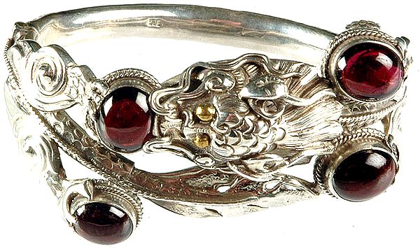 Garnet Dragon Bracelet
