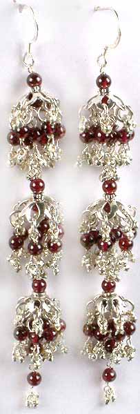 Garnet Triple Layer Chandeliers