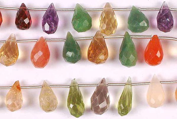 Gemstone Faceted Drops