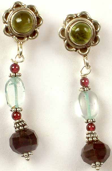 Gemstone Post Earrings