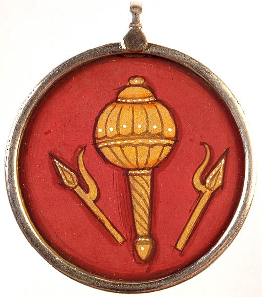 Goad Pair with Mace - Attributes of Lord Ganesha pendant