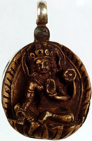 Goddess Green Tara Antiquated Pendant