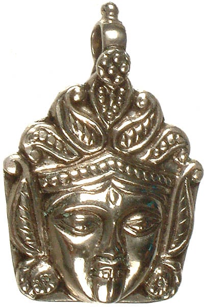 Goddess Kali Face Pendant | Exotic India Art