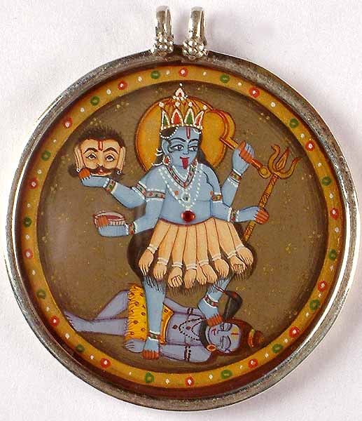 Goddess Kali Trampling Lord Shiva
