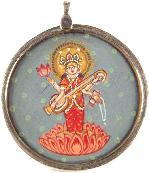 Goddess Saraswati Pendant