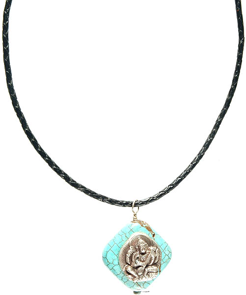Goddess Saraswati Turquoise Necklace