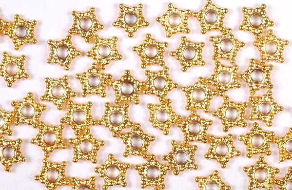 Gold Plated 7 mm Star Spacers