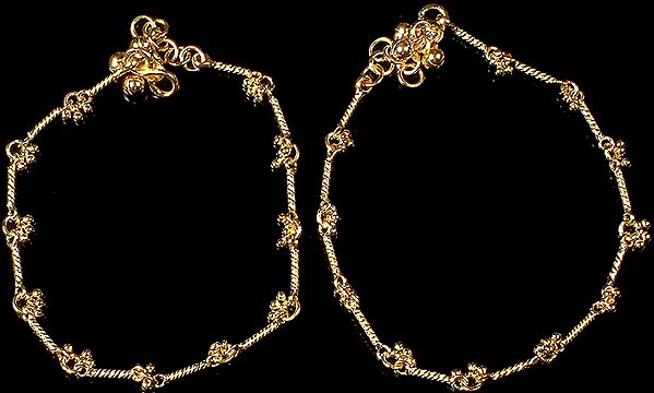 Gold Plated Anklets