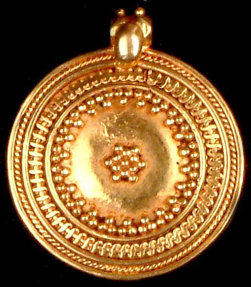 Gold Shield with Granulation