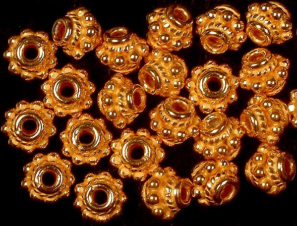 Granulated Gold Plated Beads