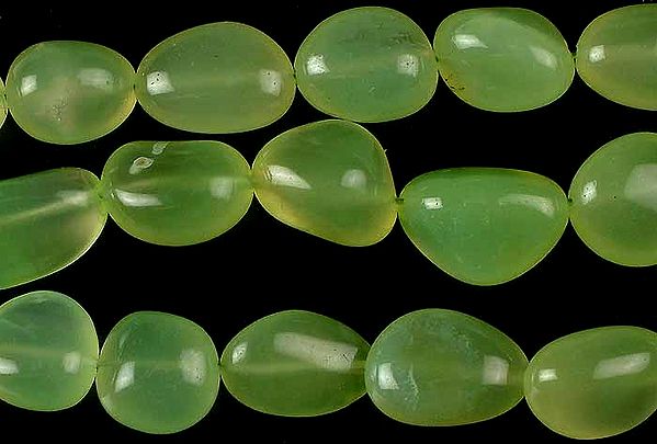 Light Green Chalcedony Plain Tumbles
