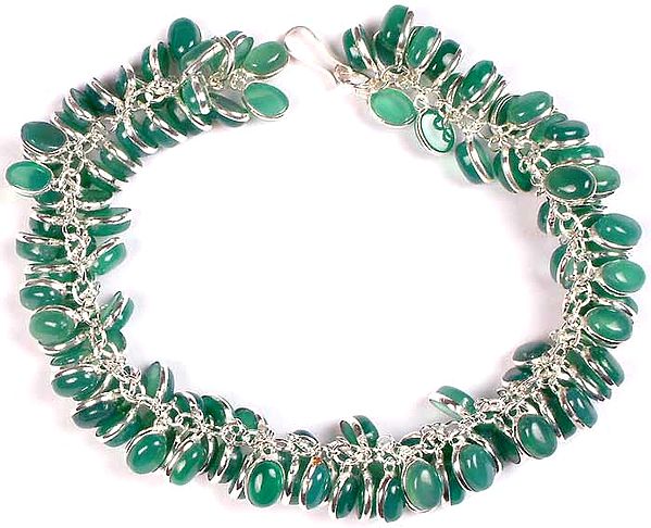 Green Onyx Bunch Bracelet