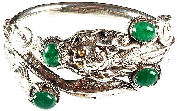 Green Onyx Dragon Bracelet