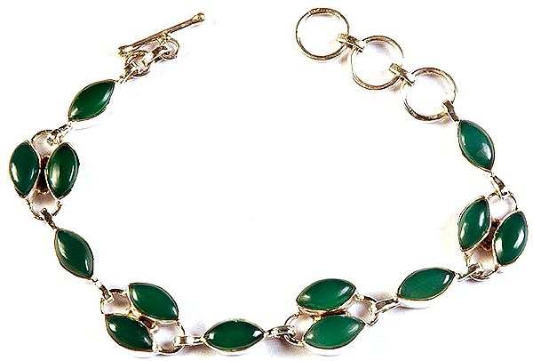 Green Onyx Marquis Bracelet