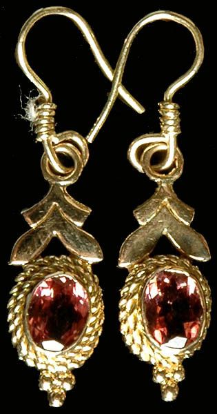 Handcrafted Earrings with Fine Cut Pink Tourmaline