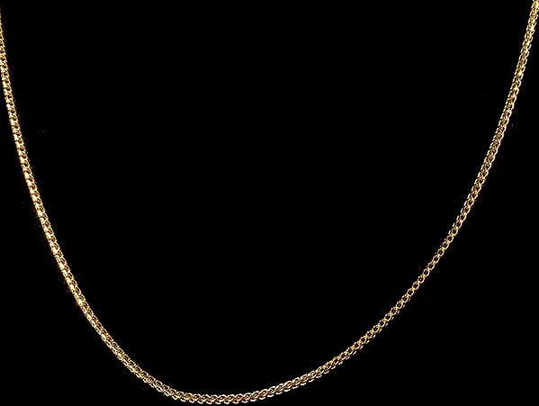 Handcrafted Fine Gold Chain with S Clasp Closer to Hang Your Pendants On