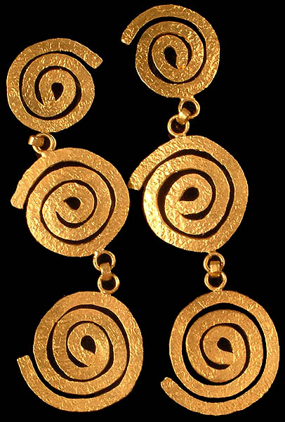 Handcrafted Spiral Earrings
