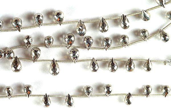 Hematite Faceted Drops