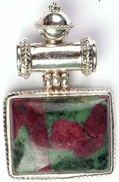 Hinged Pendant of Ruby Zoisite