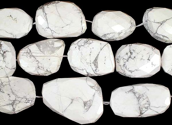 Howlite Faceted Tumbles