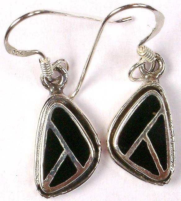 Inlay Black Onyx Earrings