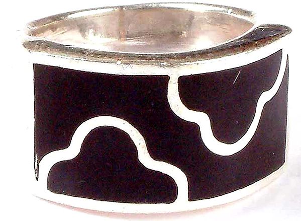Inlay Black Onyx Ring