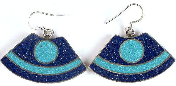 Inlay Earrings from Afghanistan