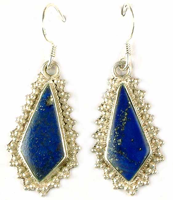 Inlay Lapis Lazuli Earrings
