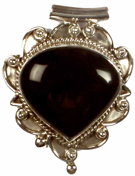 Inverted Tear Drop Black Onyx Pendant