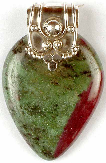 Inverted Tear Drop of Ruby Zoisite