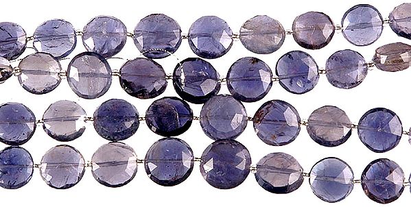 Iolite Faceted Coins