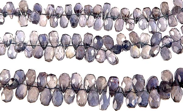 Iolite Faceted Drops