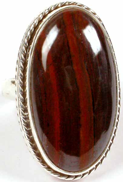 Iron Tiger Eye Ring