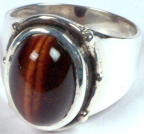 Iron Tiger Eye Ring