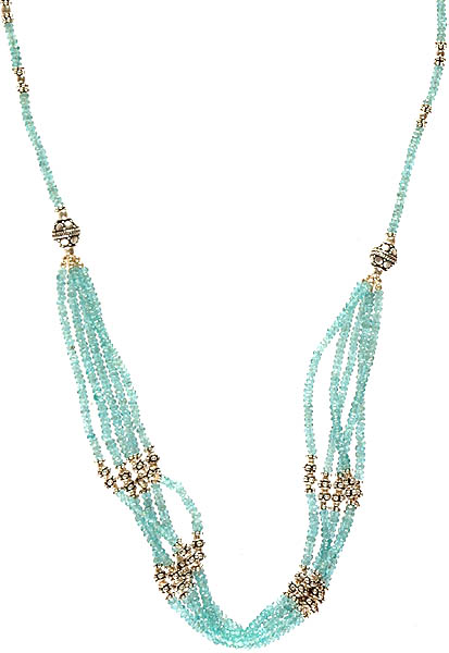 Israel Cut Apatite Beaded Necklace