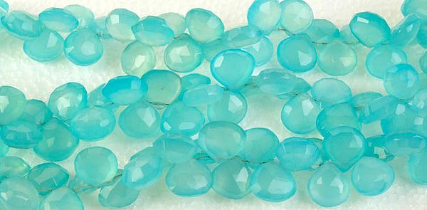 Peru Chalcedony Faceted Briolette