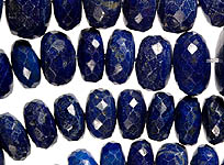 Faceted Lapis Lazuli Rondells