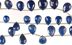 Faceted Lapis Lazuli Briolette