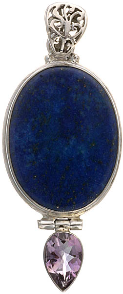 Lapis Lazuli with Amethyst Pendant