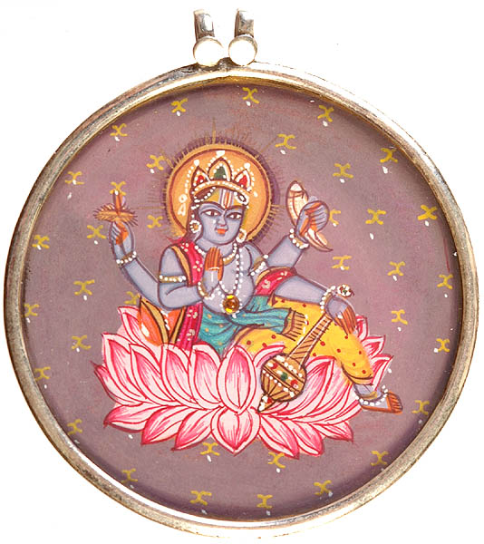 Kamalasana Shri Vishnu Pendant