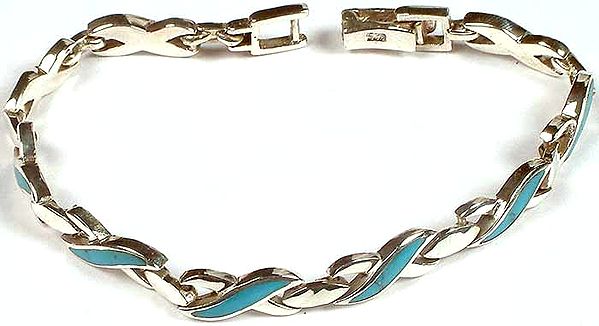 Knotted Bracelet with Inlay
