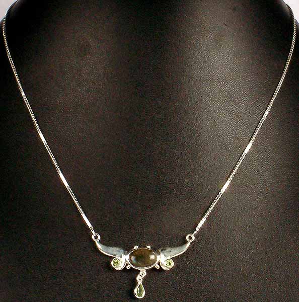 Labradorite and Peridot Necklace