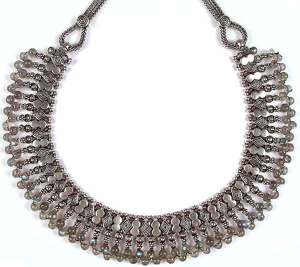 Labradorite Ratangarhi Necklace from Rajasthan