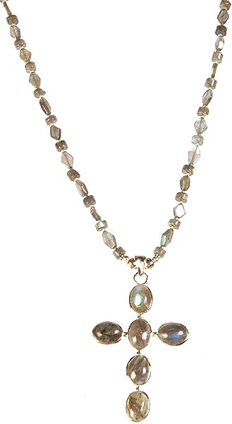 Labradorite Long Necklace which can be Doubled Up