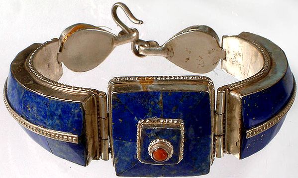 Lapis Lazuli & Coral Bracelet
