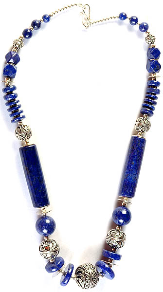 Lapis Lazuli Beaded Fine Necklace