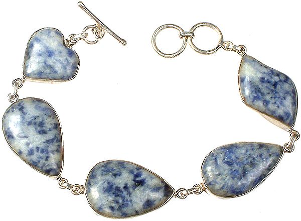 Lapis lazuli Bracelet with Heart