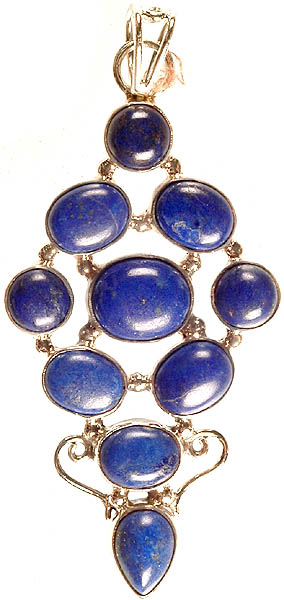 Lapis Lazuli  Cabochons Pendant