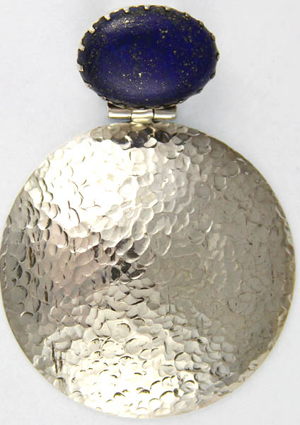 Lapis Lazuli Dimple Shield Pendant