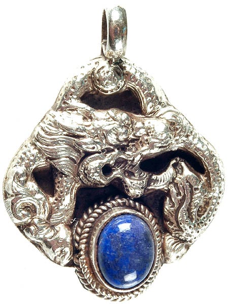 Lapis lazuli Dragon Pendant